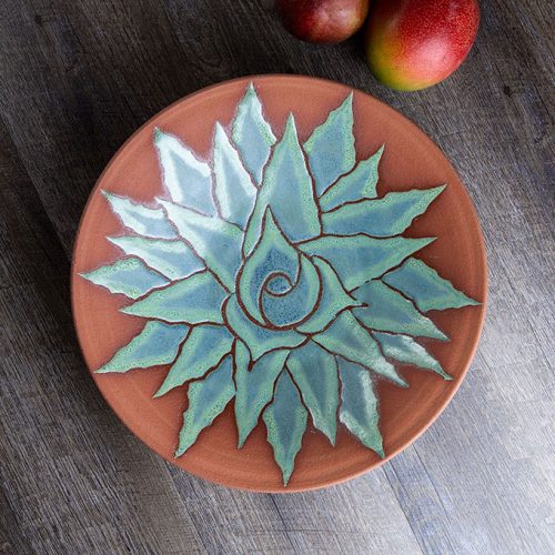 Agave Bowl Red Stoneware 12 INCH
