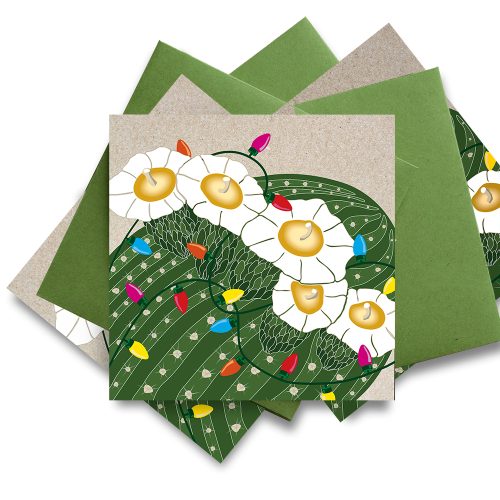 Blooming Saguaro Holiday Note Cards