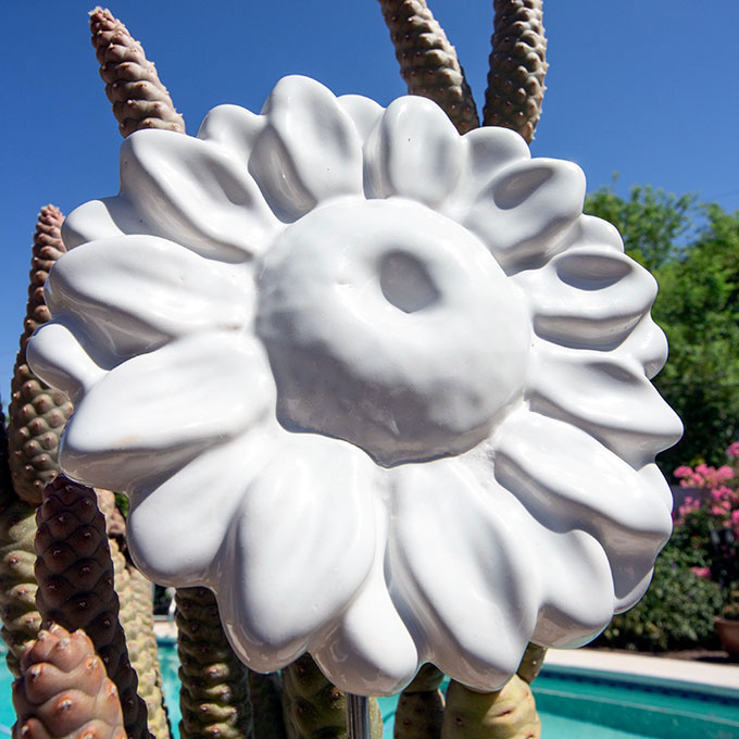 Garden Flower Stake. Sunflower