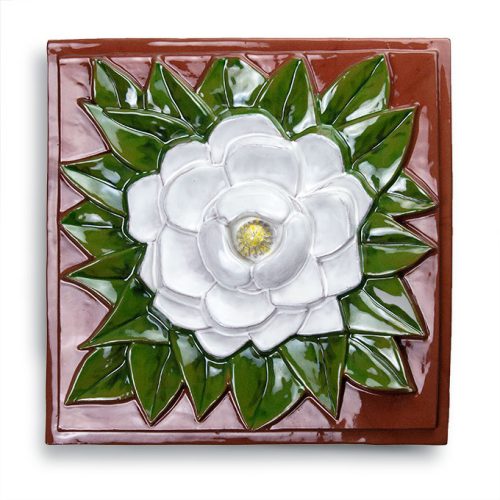 Magnolia Tile Large 14" Terracotta