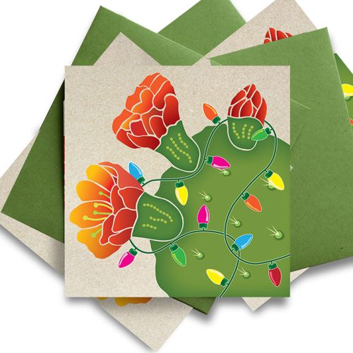 Blooming Prickly Pear Holiday Note Cards