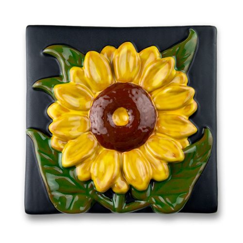 Sunflower Tile BLK 7.5 INCH