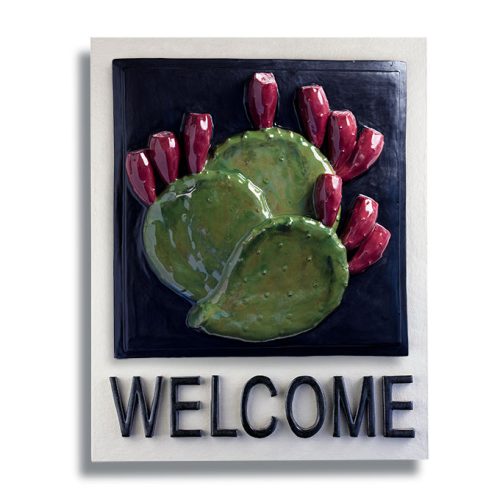 Welcome Sign Prickly Pear Fruit